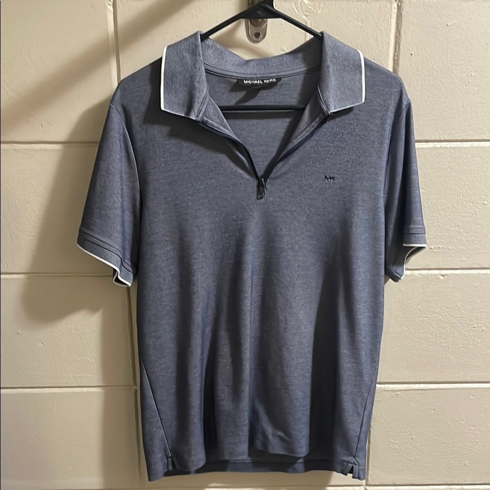 Michael Kors Gray Polo Shirt with Classic Design